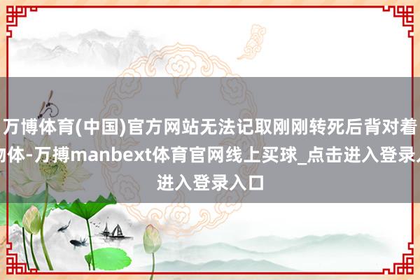 万博体育(中国)官方网站无法记取刚刚转死后背对着的物体-万搏manbext体育官网线上买球_点击进入登录入口